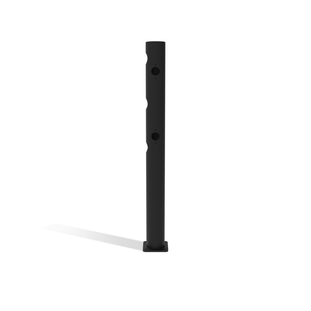 Produktabbildung Nr. 1: Dancop Eckpfosten für Schwingtür von Sicherheitsgeländer "Delta", rechts, Innen- und Außenbereich, 1.200 mm Höhe