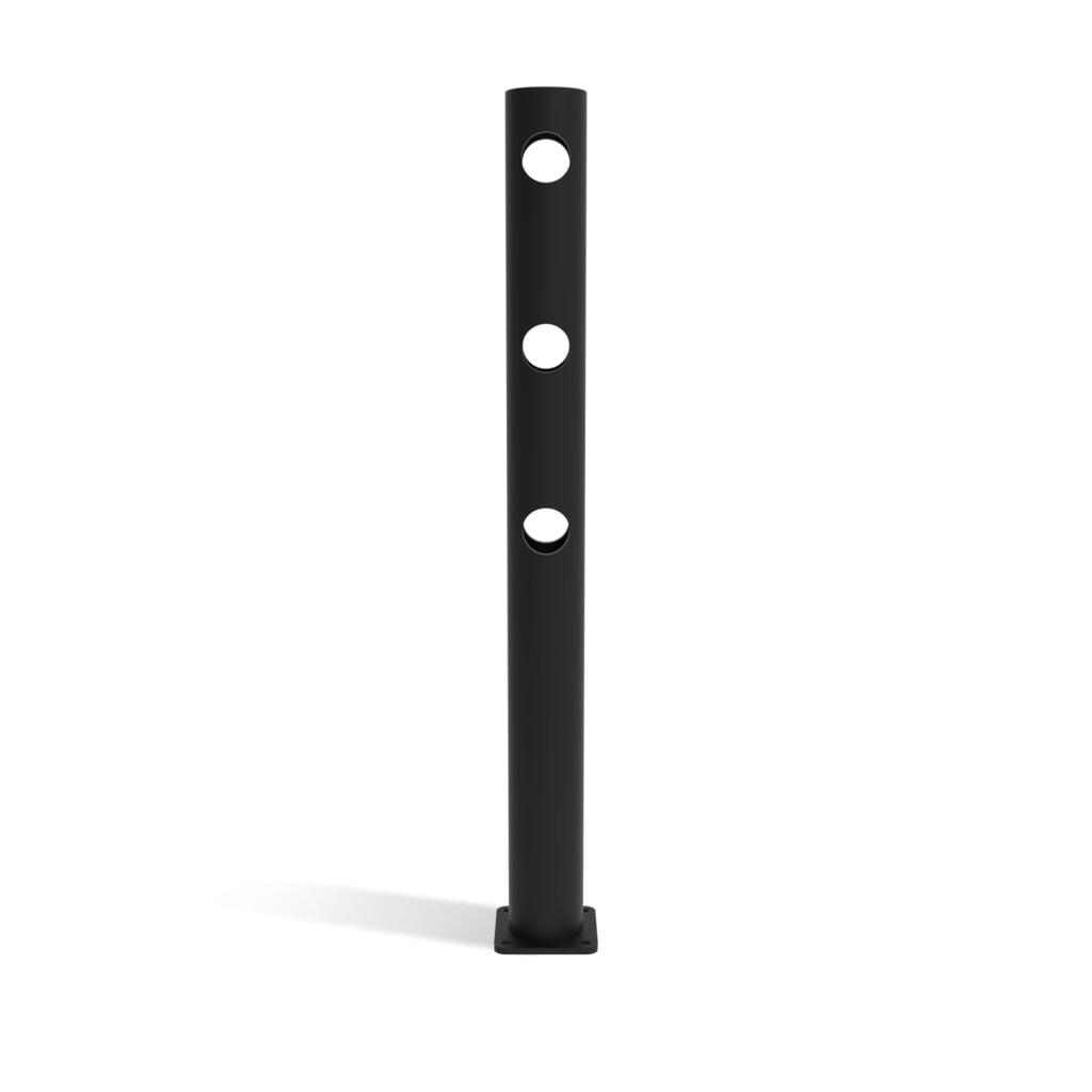 Produktabbildung: Dancop Mittelpfosten für  Sicherheitsgeländer "Delta", Innen- und Außenbereich, 1.200 mm Höhe