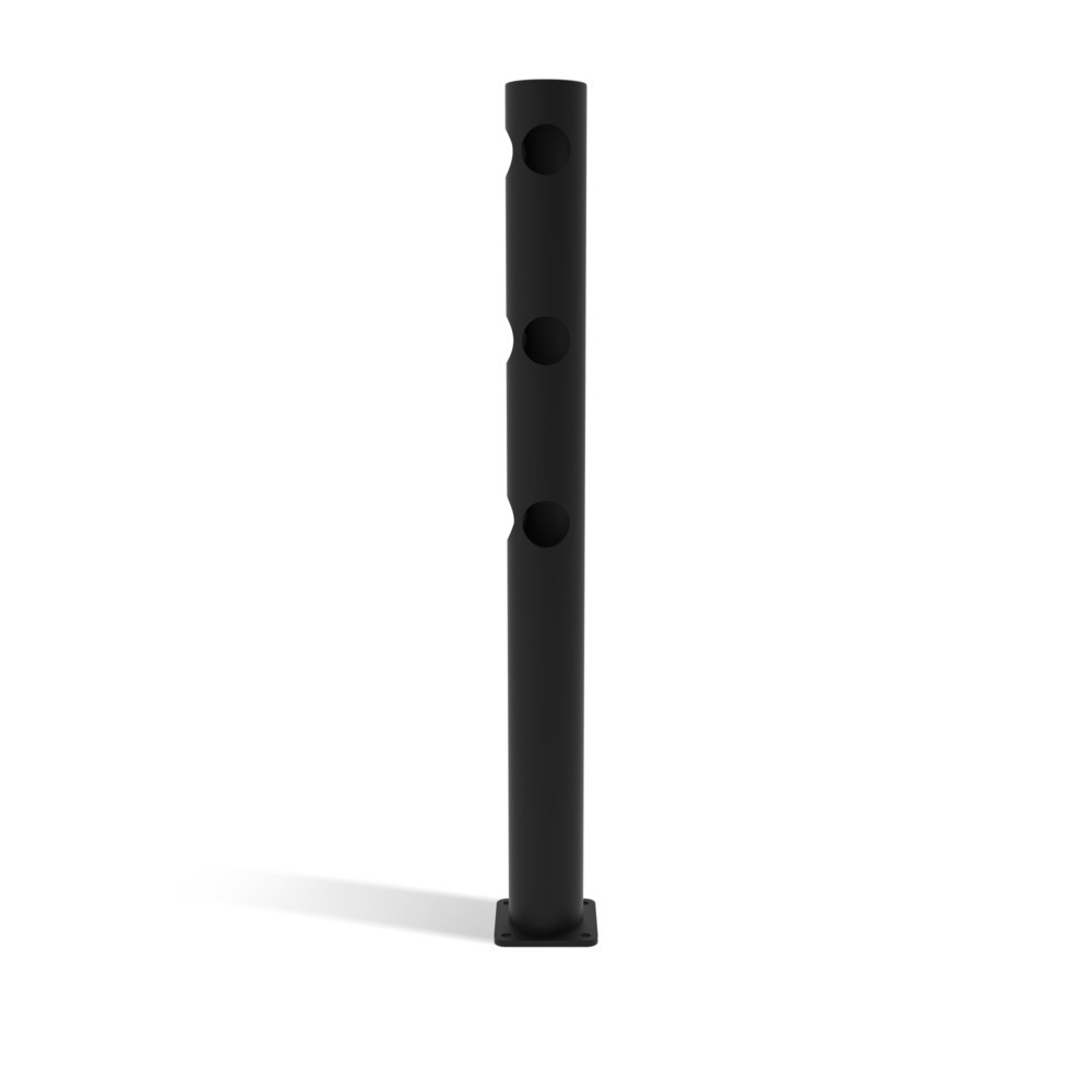Produktabbildung: Dancop Eckpfosten für  Sicherheitsgeländer "Delta", Innen- und Außenbereich, 1.200 mm Höhe