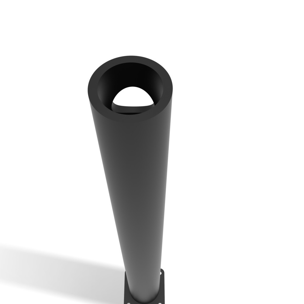 Produktabbildung Nr. 10: Dancop Endpfosten für  Sicherheitsgeländer "Delta", Innen- und Außenbereich, 1.200 mm Höhe