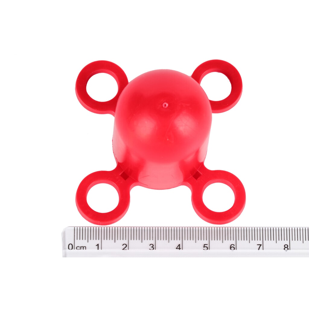 dancop Kettenständer-Set LKP, 10 m Kunststoffkette, rot/weiß, 6 Stk/VE Produktabbildung Nr. 2: dancop Kettenständer-Set LKP, 10 m Kunststoffkette, rot/weiß, 6 Stk/VE