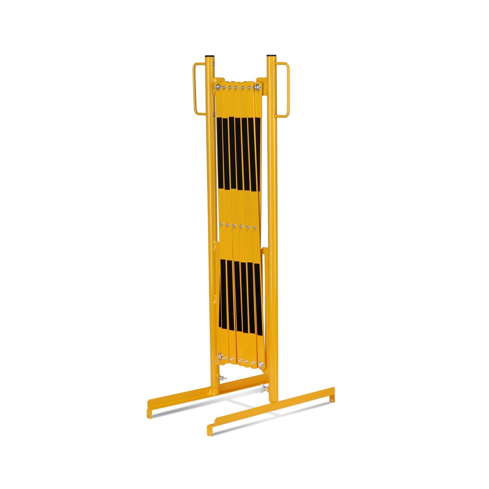Produktabbildung Nr. 2: dancop Scherengitter, Standfuß beidseitig, Breite 3.600 mm, schwarz/gelb