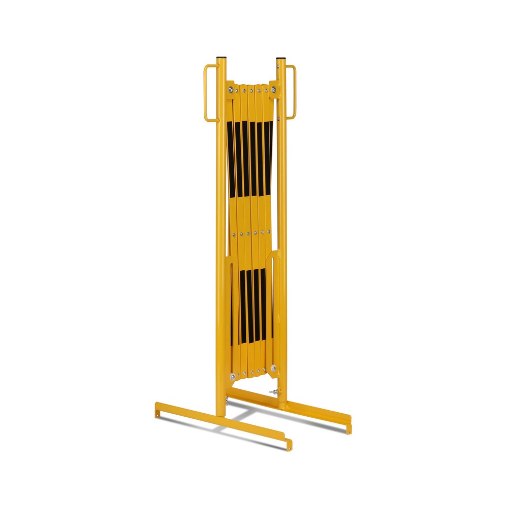 Produktabbildung Nr. 4: dancop Scherengitter, Standfuß beidseitig, Breite 3.600 mm, schwarz/gelb