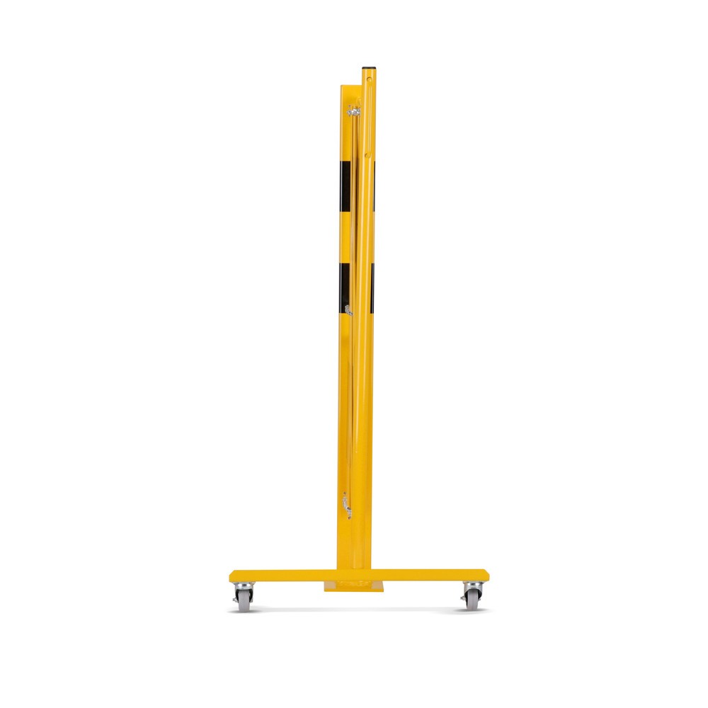 Produktabbildung Nr. 3: dancop Scherengitter, 1 Rollenfuß, 1 Absperrpfosten, Breite 3.600 mm, gelb/schwarz