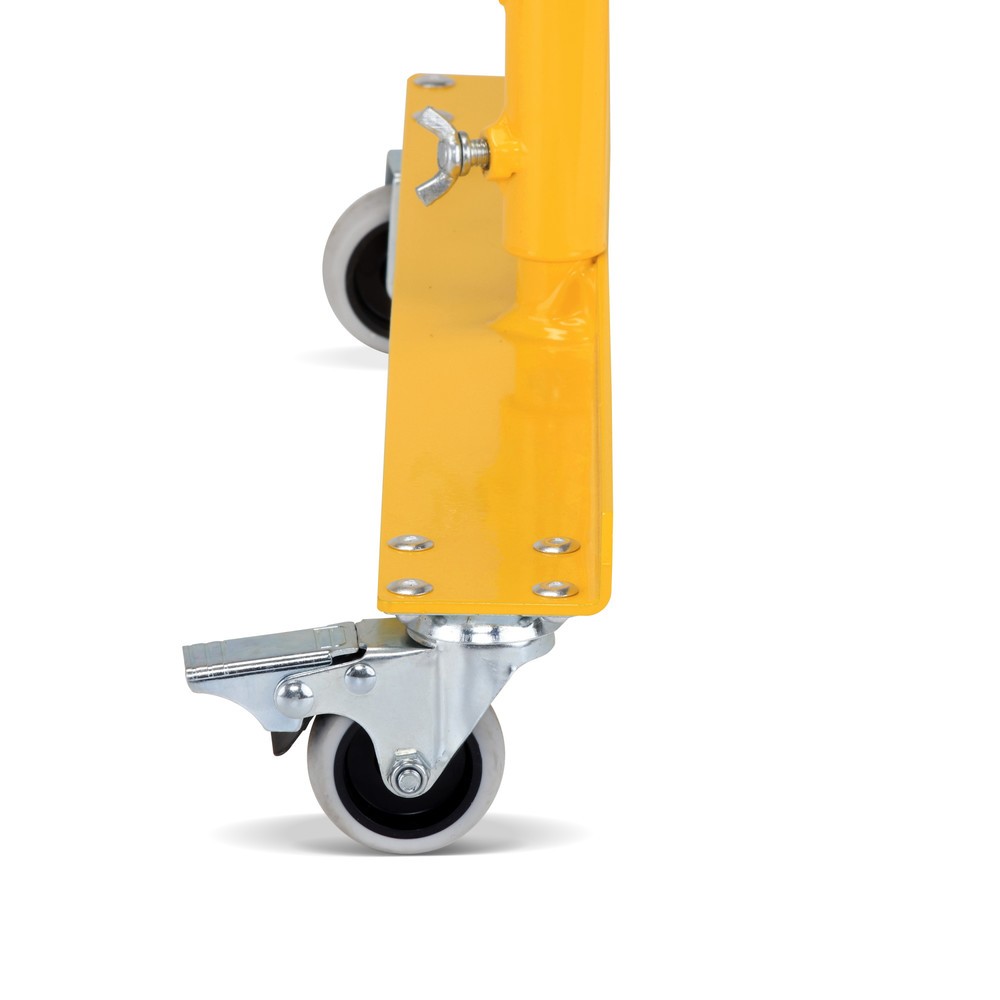 Produktabbildung Nr. 11: dancop Scherengitter, 1 Rollenfuß, 1 Standpfosten, Breite 3.600 mm, gelb/schwarz