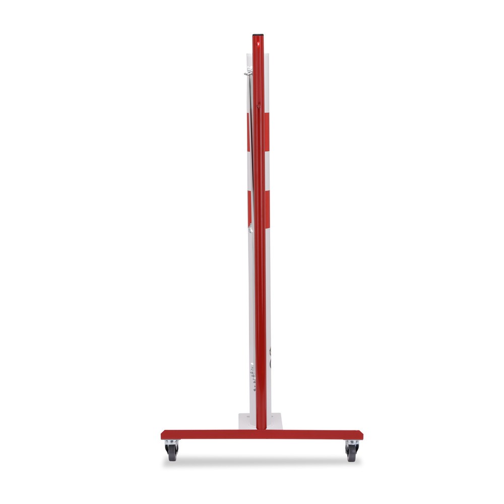 Produktabbildung Nr. 3: dancop Scherengitter mit Sperrpfosten, Ø 60 mm, Breite 3.600 mm, rot/weiß