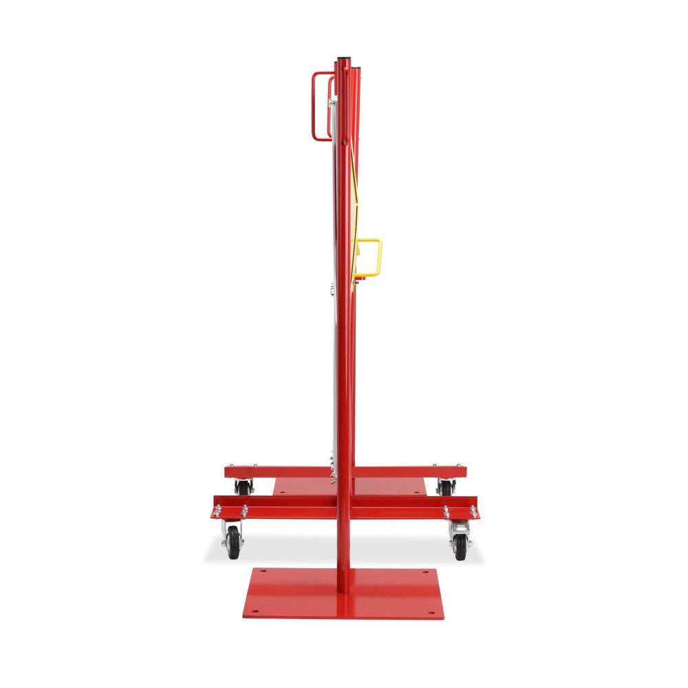 Produktabbildung Nr. 3: dancop Scherengitter-Set, 2 Rollenfüße, 2 Fußplatten, Breite 2x 2.000 mm, rot/weiß
