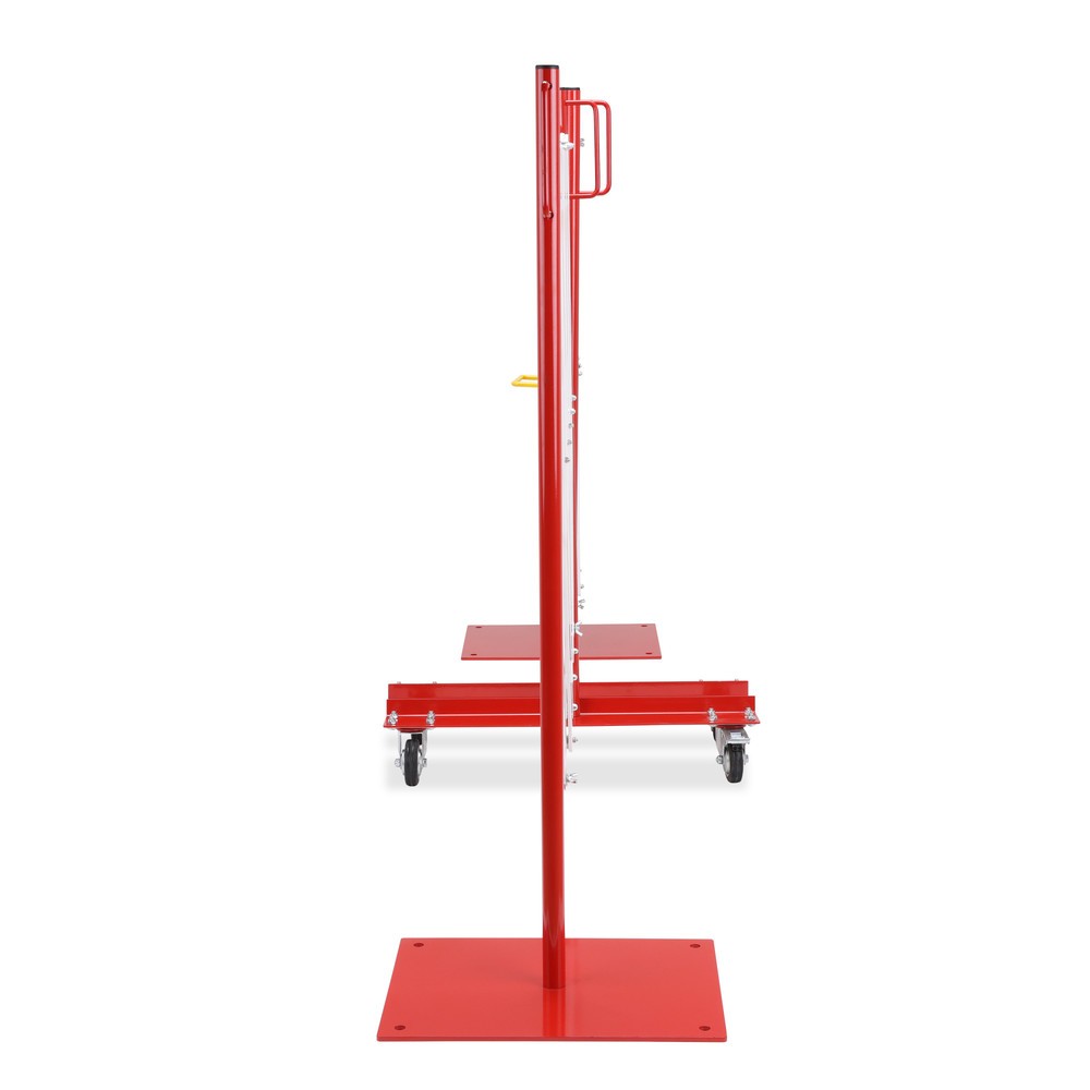 Produktabbildung Nr. 7: dancop Scherengitter-Set, 2 Rollenfüße, 2 Fußplatten, Breite 2x 2.000 mm, rot/weiß