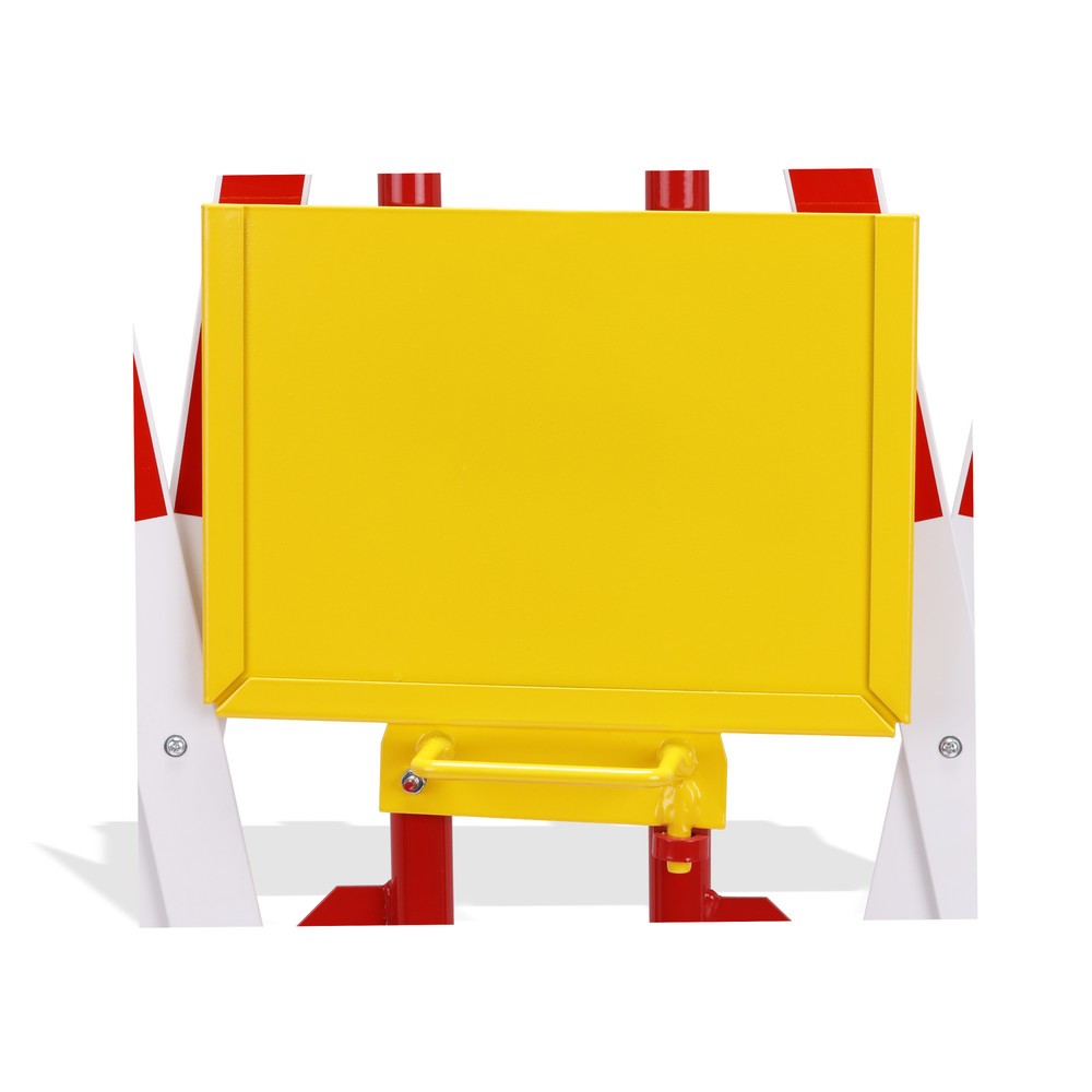 Produktabbildung Nr. 9: dancop Scherengitter-Set, 2 Rollenfüße, 2 Fußplatten, Breite 2x 2.000 mm, rot/weiß