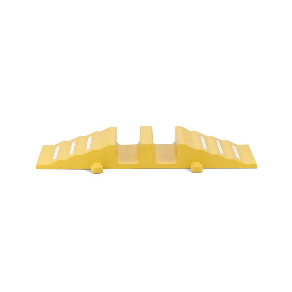 Produktabbildung: dancop Schlauch- und Kabelbrücke, Rampe, Breite 300 mm, gelb