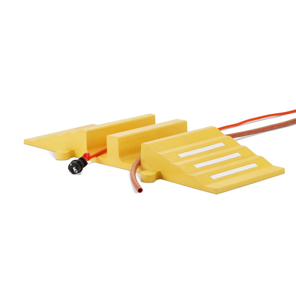 Produktabbildung Nr. 11: dancop Schlauch- und Kabelbrücke, Rampe, Breite 300 mm, gelb