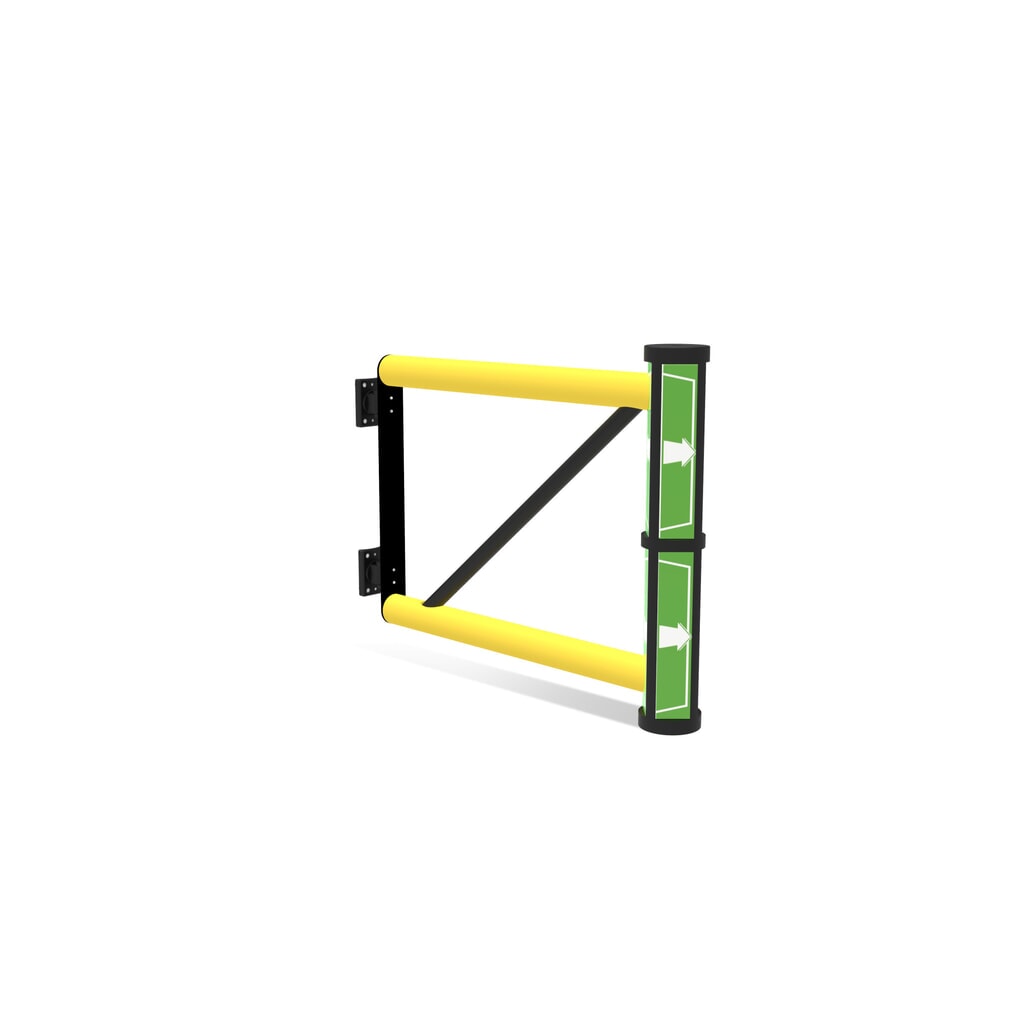 Dancop Schwingtür für Rammschutzgeländer "Delta", Innen- und Außenbereich, HxB 1.200 x 800 mm Produktabbildung Nr. 2: Dancop Schwingtür für Rammschutzgeländer "Delta", Innen- und Außenbereich, HxB 1.200 x 800 mm