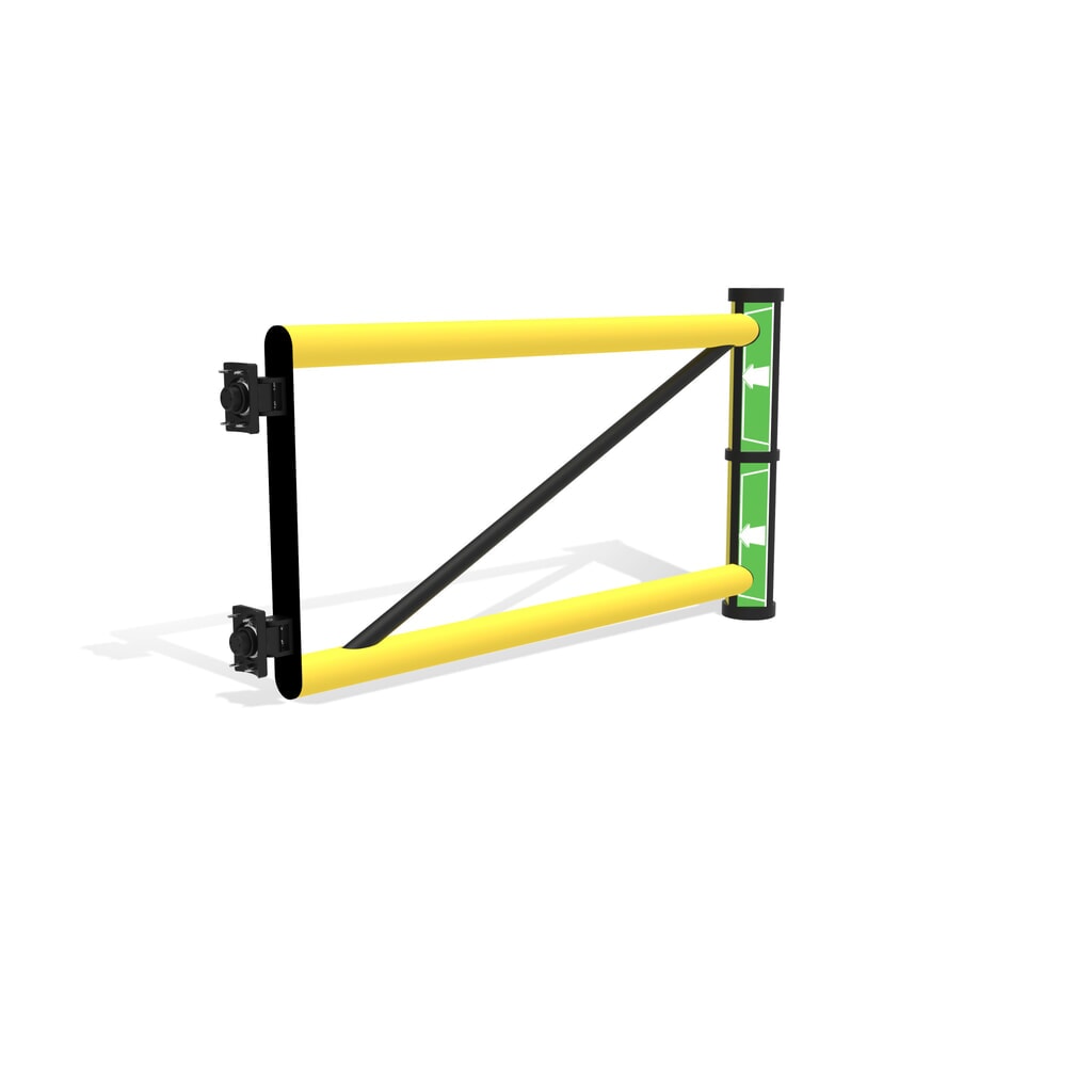 Dancop Schwingtür für Rammschutzgeländer "Delta", Innen- und Außenbereich, HxB 1.200 x 1.200 mm Produktabbildung Nr. 6: Dancop Schwingtür für Rammschutzgeländer "Delta", Innen- und Außenbereich, HxB 1.200 x 1.200 mm
