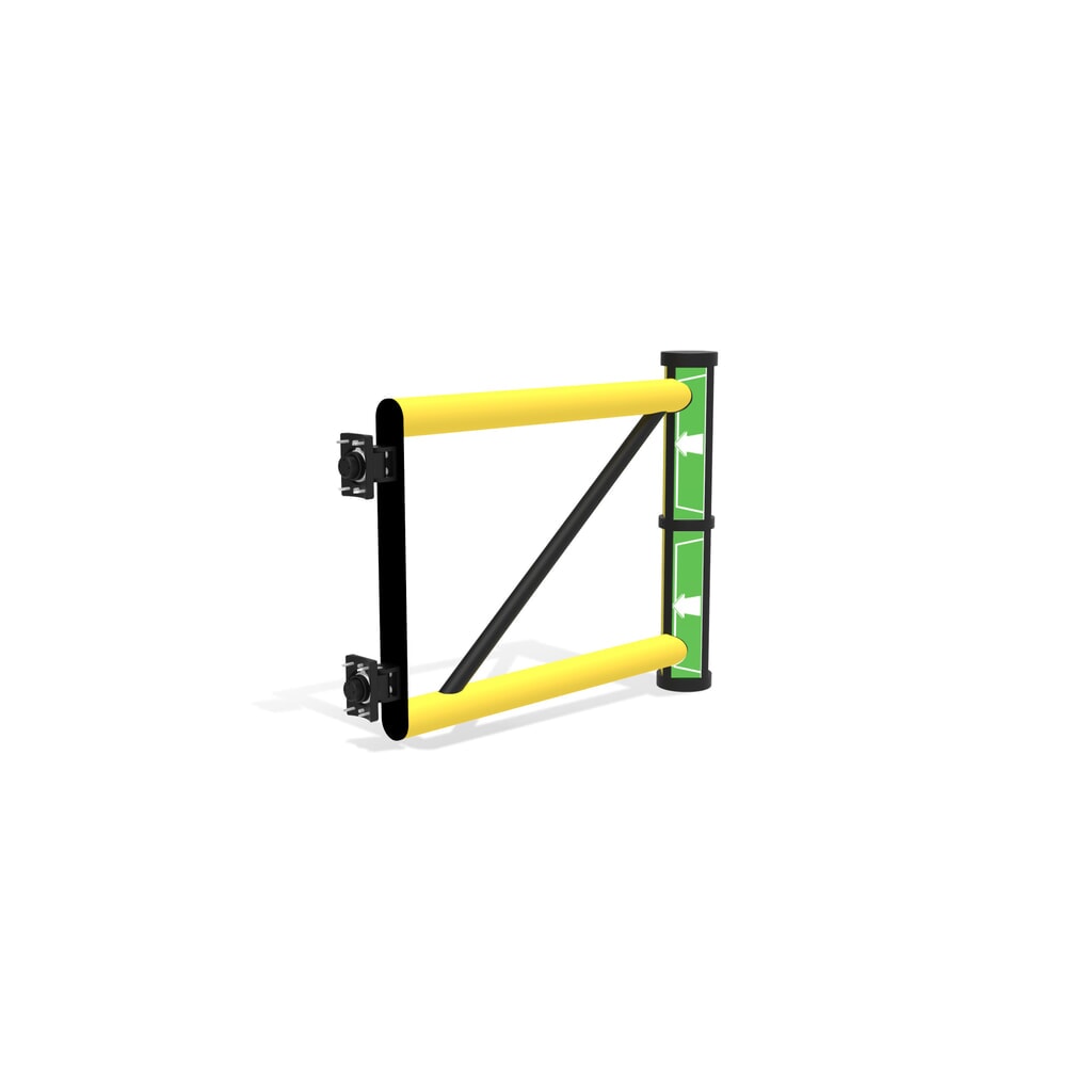 Dancop Schwingtür für Rammschutzgeländer "Delta", Innen- und Außenbereich, HxB 1.200 x 800 mm Produktabbildung Nr. 8: Dancop Schwingtür für Rammschutzgeländer "Delta", Innen- und Außenbereich, HxB 1.200 x 800 mm