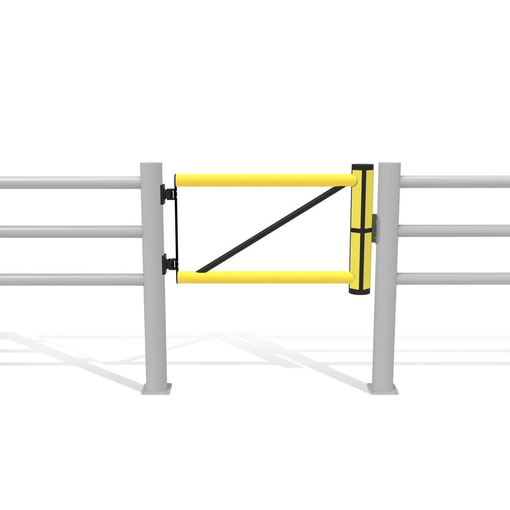 Dancop Schwingtür für Rammschutzgeländer "Delta", Innen- und Außenbereich, HxB 1.200 x 1.000 mm Produktabbildung Nr. 11: Dancop Schwingtür für Rammschutzgeländer "Delta", Innen- und Außenbereich, HxB 1.200 x 1.000 mm