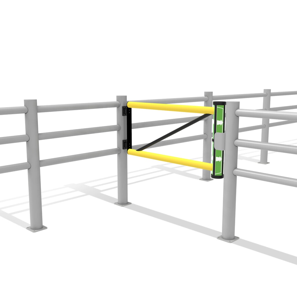 Dancop Schwingtür für Rammschutzgeländer "Delta", Innen- und Außenbereich, HxB 1.200 x 1.200 mm Produktabbildung Nr. 11: Dancop Schwingtür für Rammschutzgeländer "Delta", Innen- und Außenbereich, HxB 1.200 x 1.200 mm