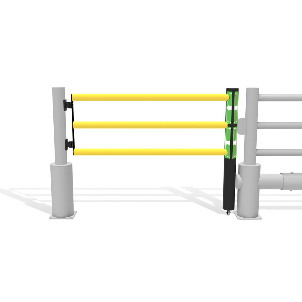 Dancop Schwingtür für Rammschutzgeländer "Delta", Innen- und Außenbereich, HxB 1.200 x 1.500 mm Produktabbildung Nr. 11: Dancop Schwingtür für Rammschutzgeländer "Delta", Innen- und Außenbereich, HxB 1.200 x 1.500 mm