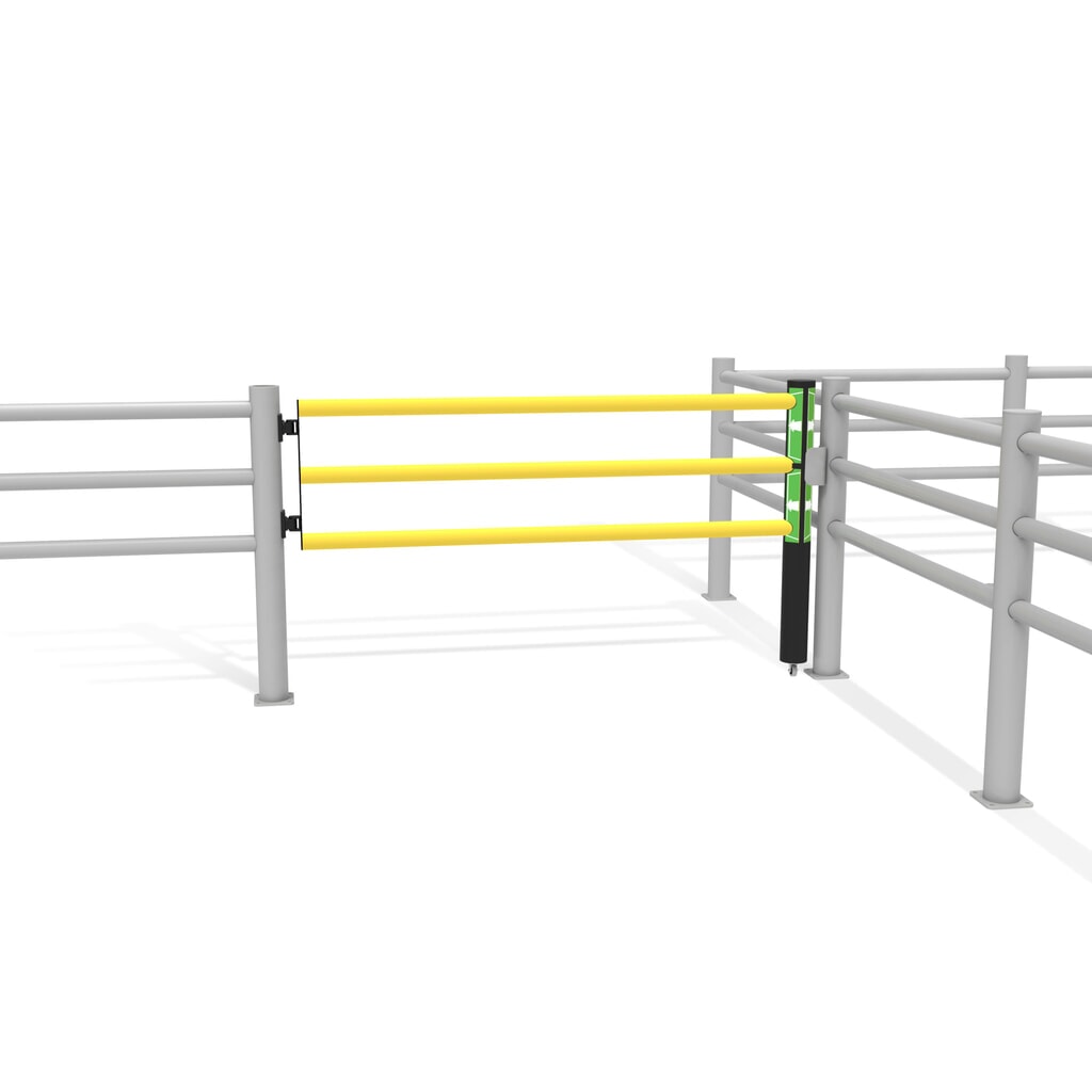 Dancop Schwingtür für Rammschutzgeländer "Delta", Innen- und Außenbereich, HxB 1.200 x 2.000 mm Produktabbildung Nr. 11: Dancop Schwingtür für Rammschutzgeländer "Delta", Innen- und Außenbereich, HxB 1.200 x 2.000 mm