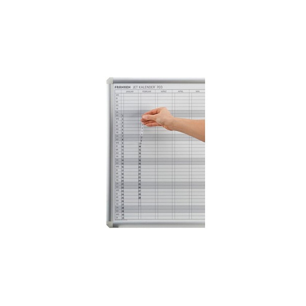 Datumsstreifen für FRANKEN Jahreskalender JetKalender, transparent, selbstklebend Produktabbildung: Datumsstreifen für FRANKEN Jahreskalender JetKalender, transparent, selbstklebend