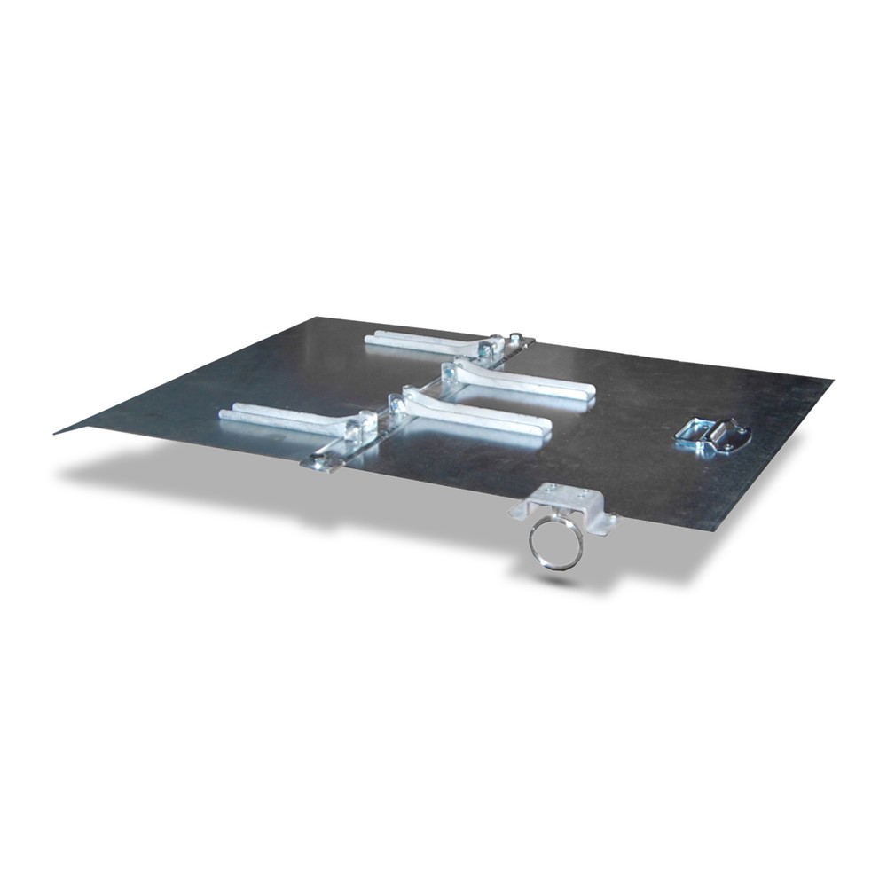 Produktabbildung: Deckel für Bauer® Mini-Kipp-/-Spänebehälter, niedrige Bauhöhe, Volumen 0,15 m³