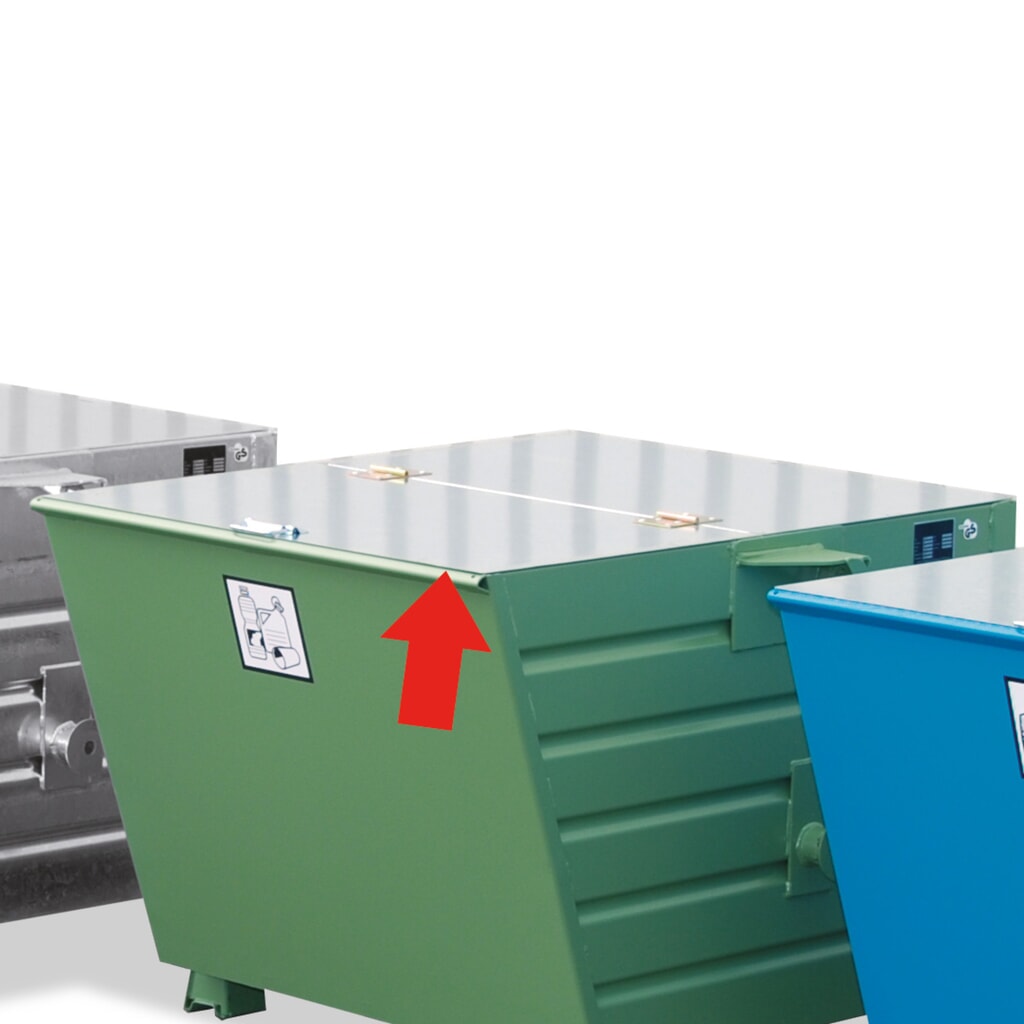 Produktabbildung: Deckel für Bauer® stapelbare Kippbehälter, für Volumen 0,3 m³