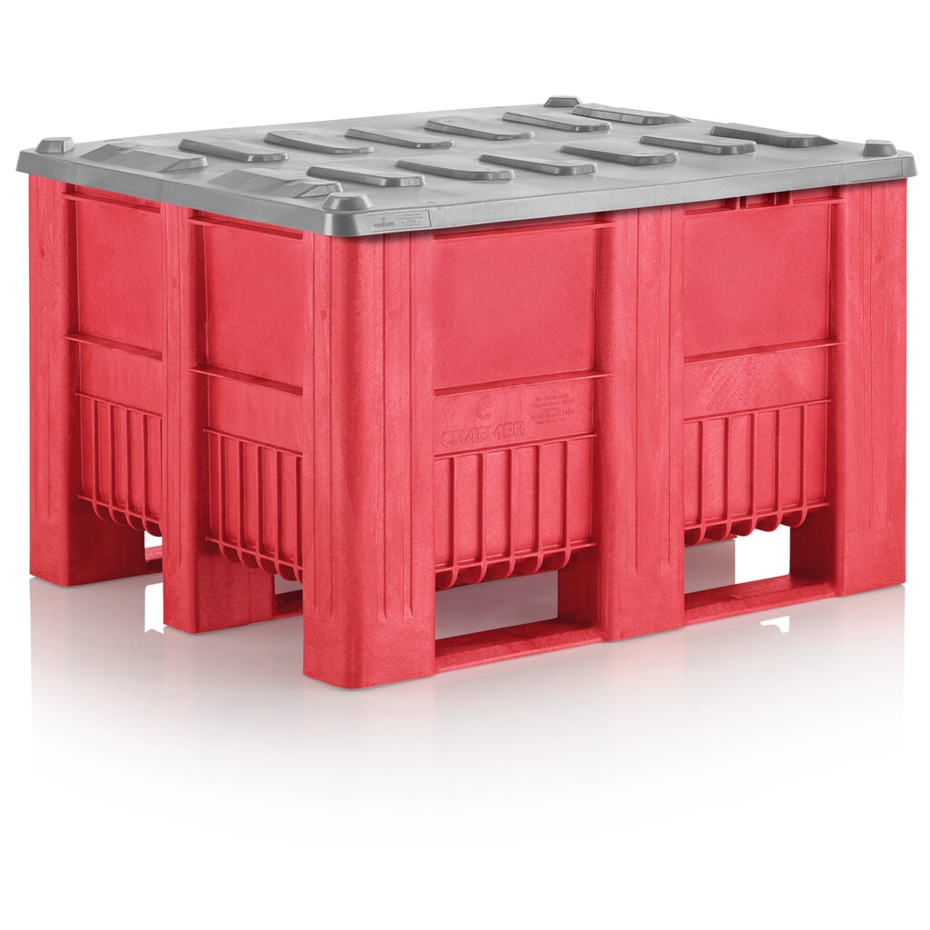 Produktabbildung Nr. 3: Deckel für CRAEMER Palettenbox, 1.200 x 1.000 x 760 mm, grau