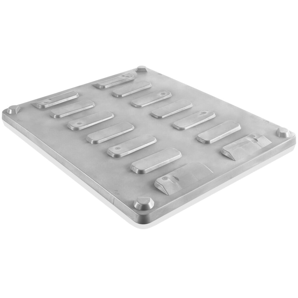 Deckel für CRAEMER Palettenbox, 1.200 x 1.000 x 760 mm, grau Produktabbildung: Deckel für CRAEMER Palettenbox, 1.200 x 1.000 x 760 mm, grau