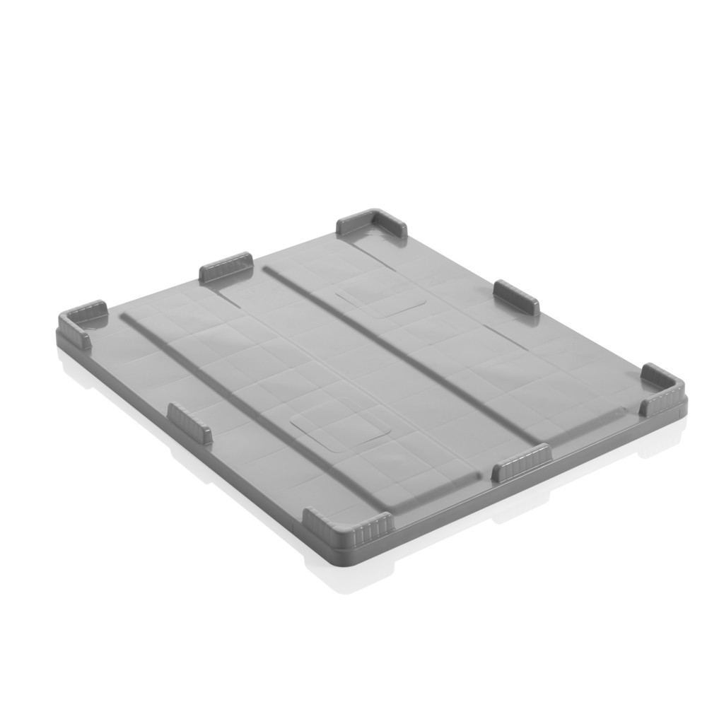 Produktabbildung: Deckel für CRAEMER  Palettenbox, extrem widerstandsfähig, 1.200 x 1.000 x 790 mm, hellgrau
