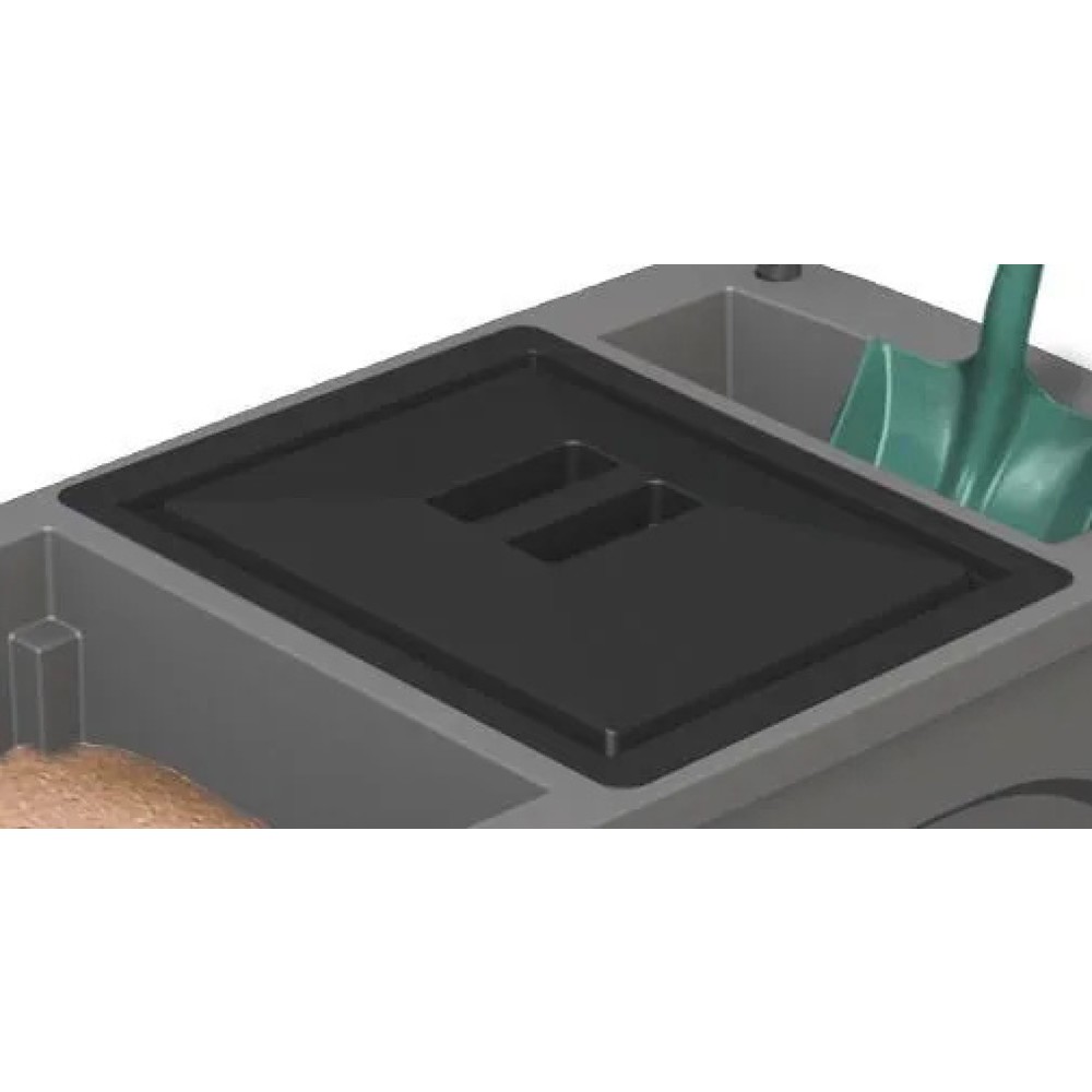 Produktabbildung: Deckel für Vorratswagen für Bindegranulate