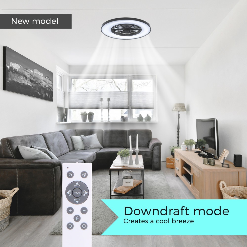 Produktabbildung Nr. 15: Deckenleuchte mit Ventilator - 64W 3800lm 2000-4000K IP20 Ø600mm