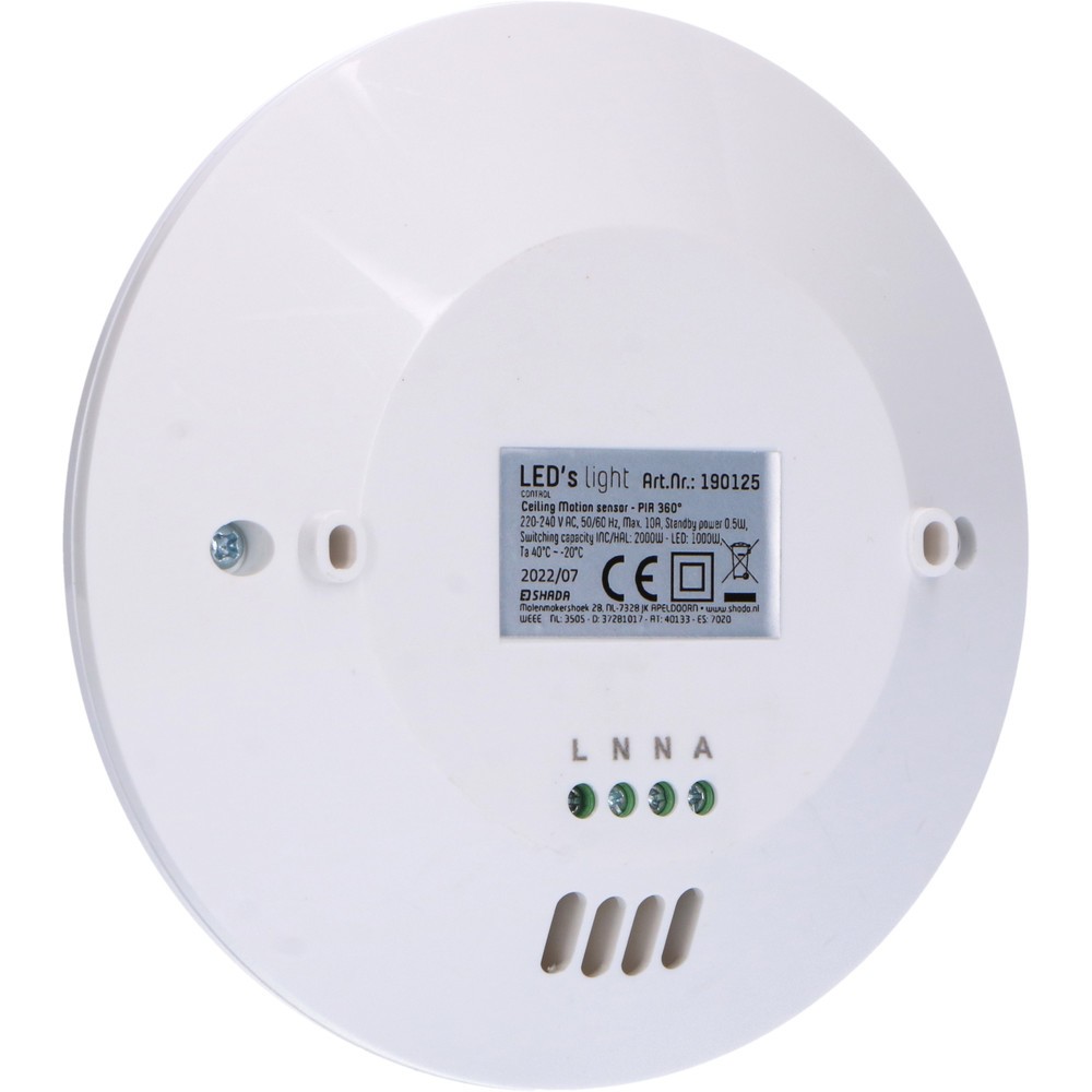 Produktabbildung Nr. 4: Deckensensor - PIR 360° IP20 - weiß