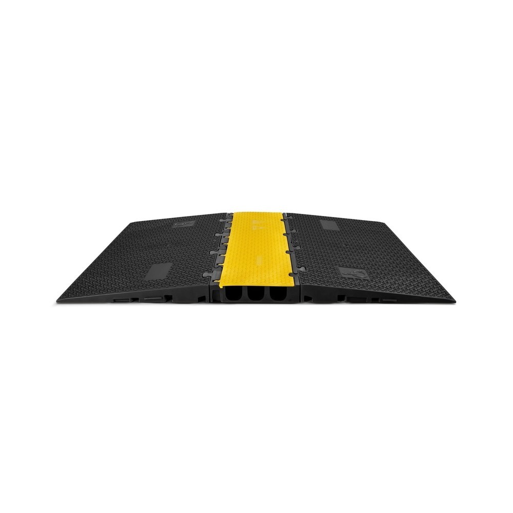 Produktabbildung Nr. 2: Defender® by Adam Hall Kabelbrücke MIDI 3 2D Mittelteil, 3 Kanäle, schwarz/gelb, halbe Ausführung