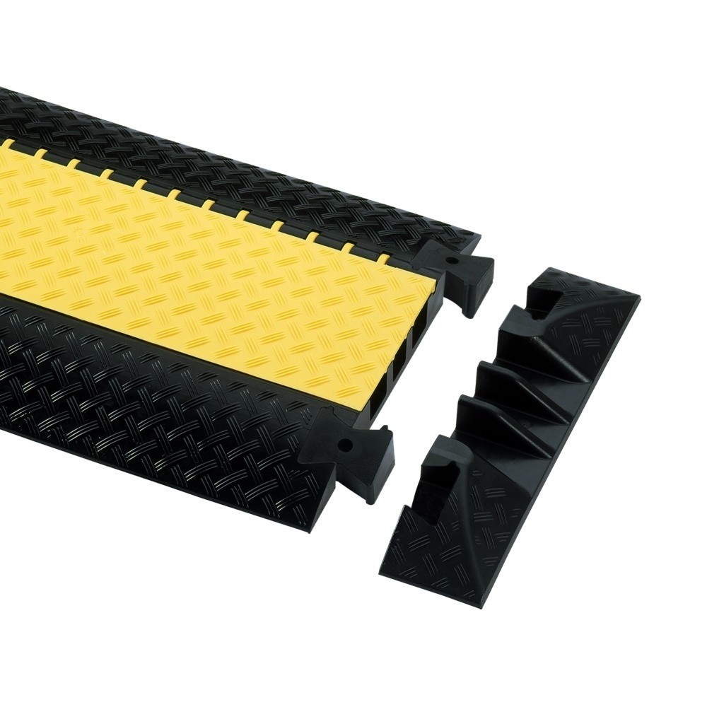 Produktabbildung: Defender® by Adam Hall Kabelbrücke 3 Endstück, mit Verbindern, 3 Kanäle