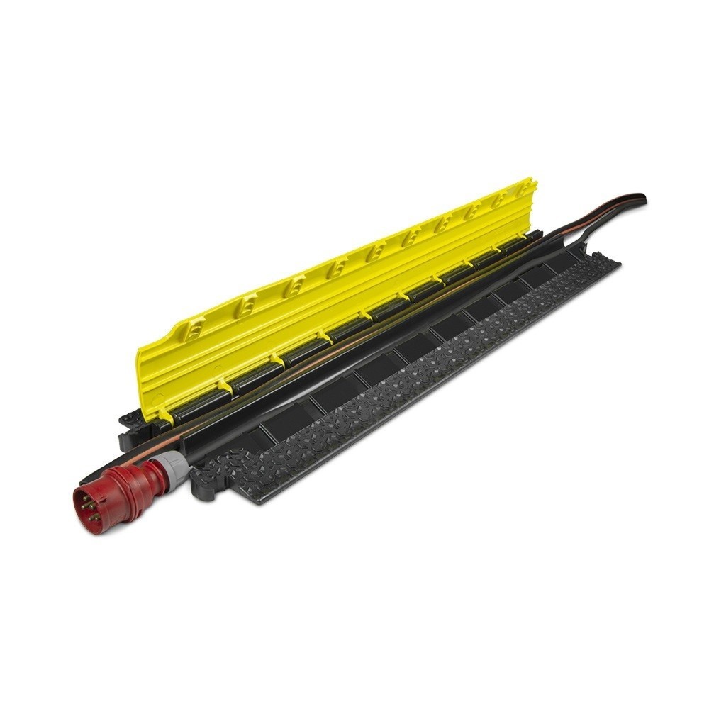 Produktabbildung Nr. 3: Defender® by Adam Hall Kabelbrücke MICRO 2, 2 Kanäle, schwarz/gelb