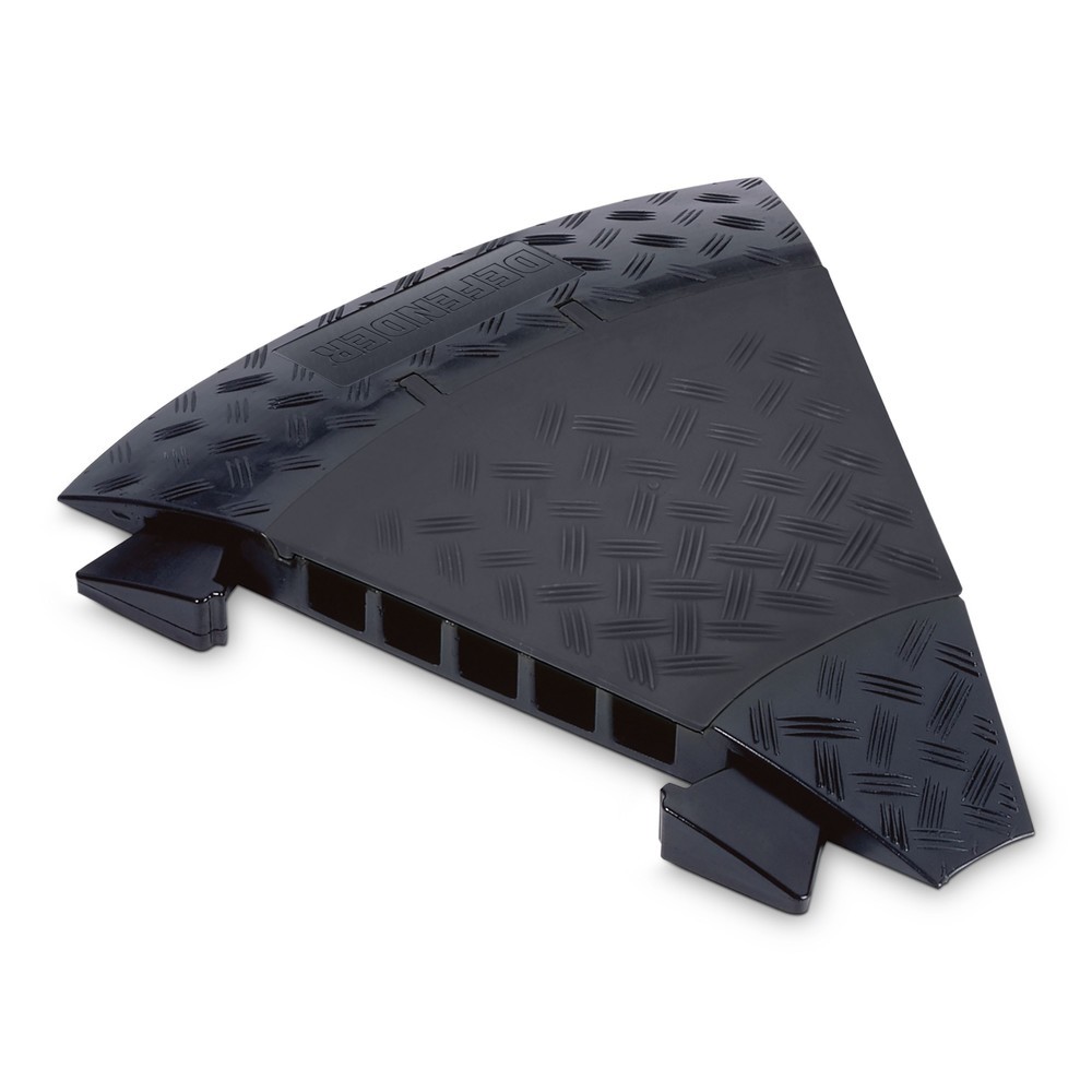 Produktabbildung: Defender® by Adam Hall Kabelbrücke MIDI 45°-Biegung, mit Verbindern, 5 Kanäle, schwarz