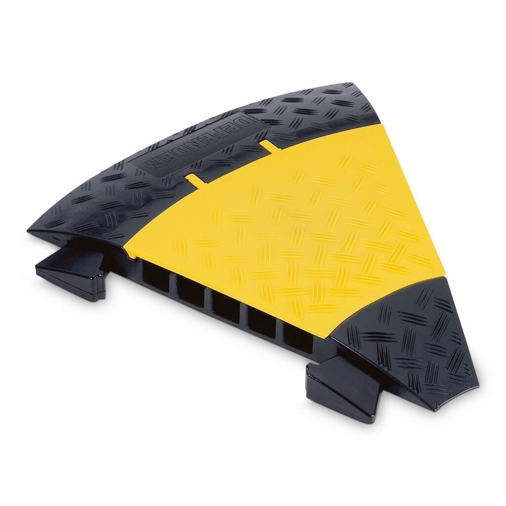 Defender® by Adam Hall Kabelbrücke MIDI 45°-Biegung, mit Verbindern, 5 Kanäle, schwarz/gelb Produktabbildung: Defender® by Adam Hall Kabelbrücke MIDI 45°-Biegung, mit Verbindern, 5 Kanäle, schwarz/gelb