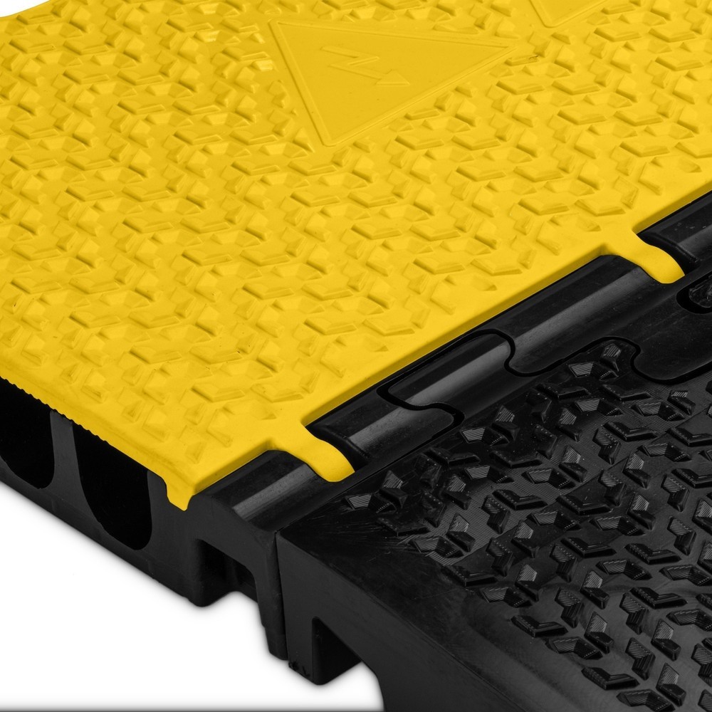 Produktabbildung Nr. 5: Defender® by Adam Hall Kabelbrücke MIDI 5 2D Mittelteil, 5 Kanäle, schwarz/gelb
