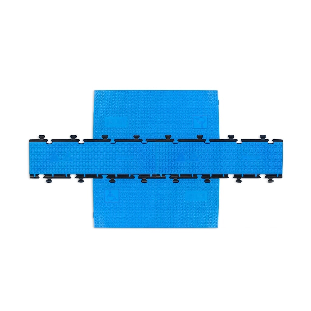 Produktabbildung Nr. 6: Defender® by Adam Hall Kabelbrücke MIDI 5 2D Rampe, blau