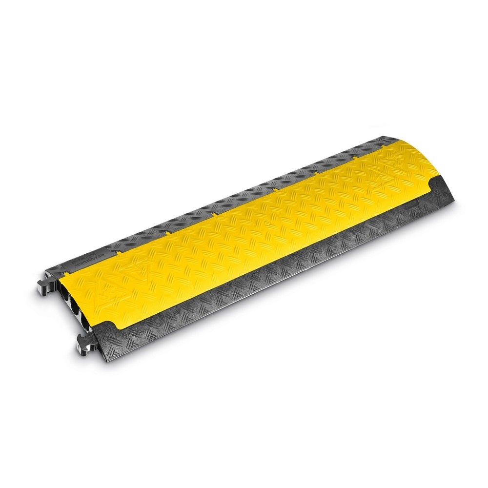 Produktabbildung: Defender® by Adam Hall Kabelbrücke MINI, 3 Kanäle, schwarz/gelb