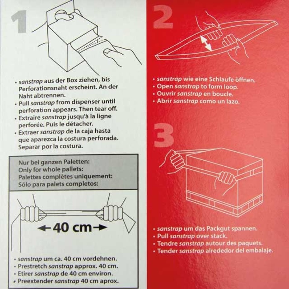 Produktabbildung Nr. 2: Dehnband, transparent, 1200x50mm, in Spenderbox, 1 Spenderbox = 200 Bänder, 1 VE = 200 Stk