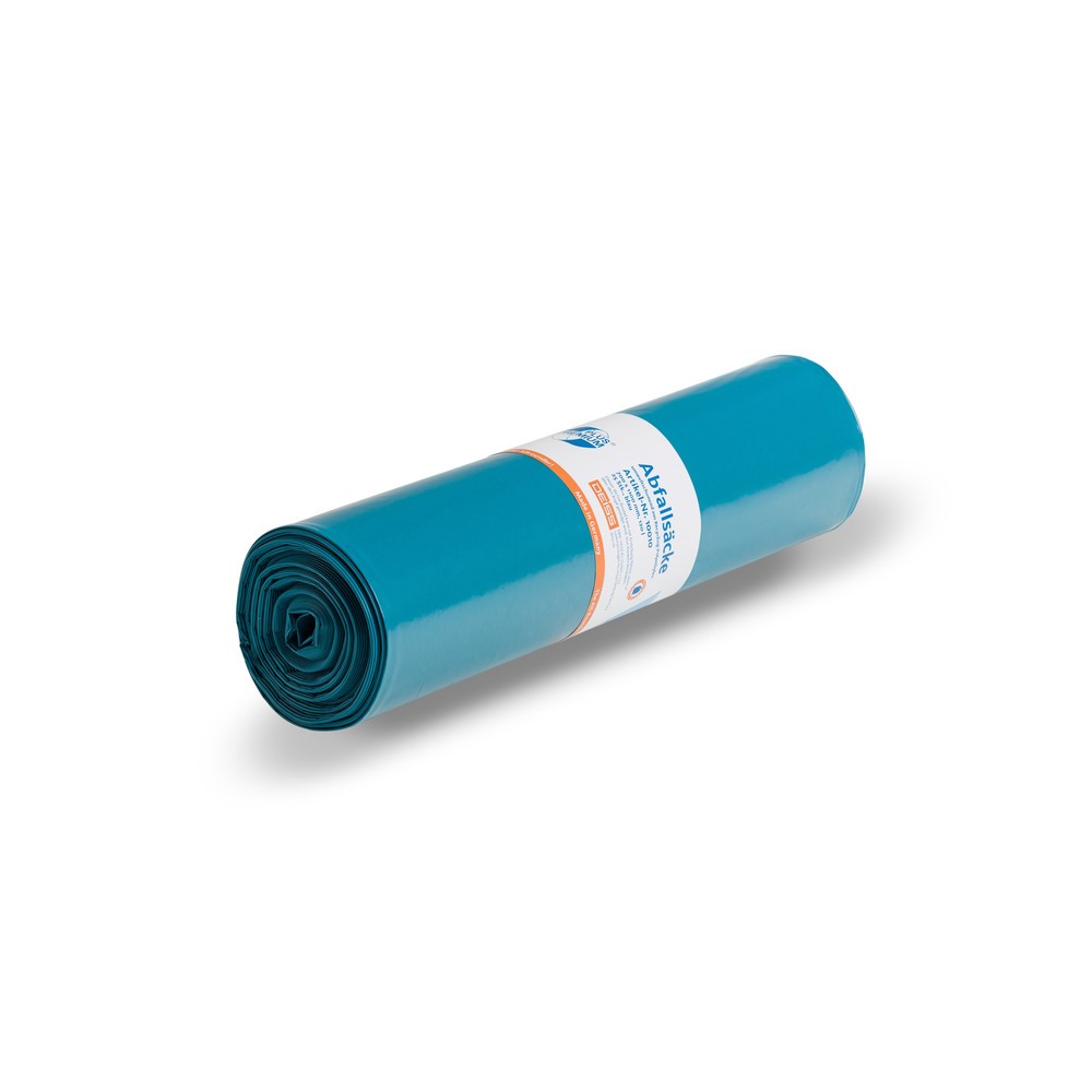 Produktabbildung: DEISS PREMIUM PLUS Abfallsack "Der Allrounder", 120 l, 700 x 1.100 mm, LDPE, 25 Stk/Rolle, 10 Rollen/VE