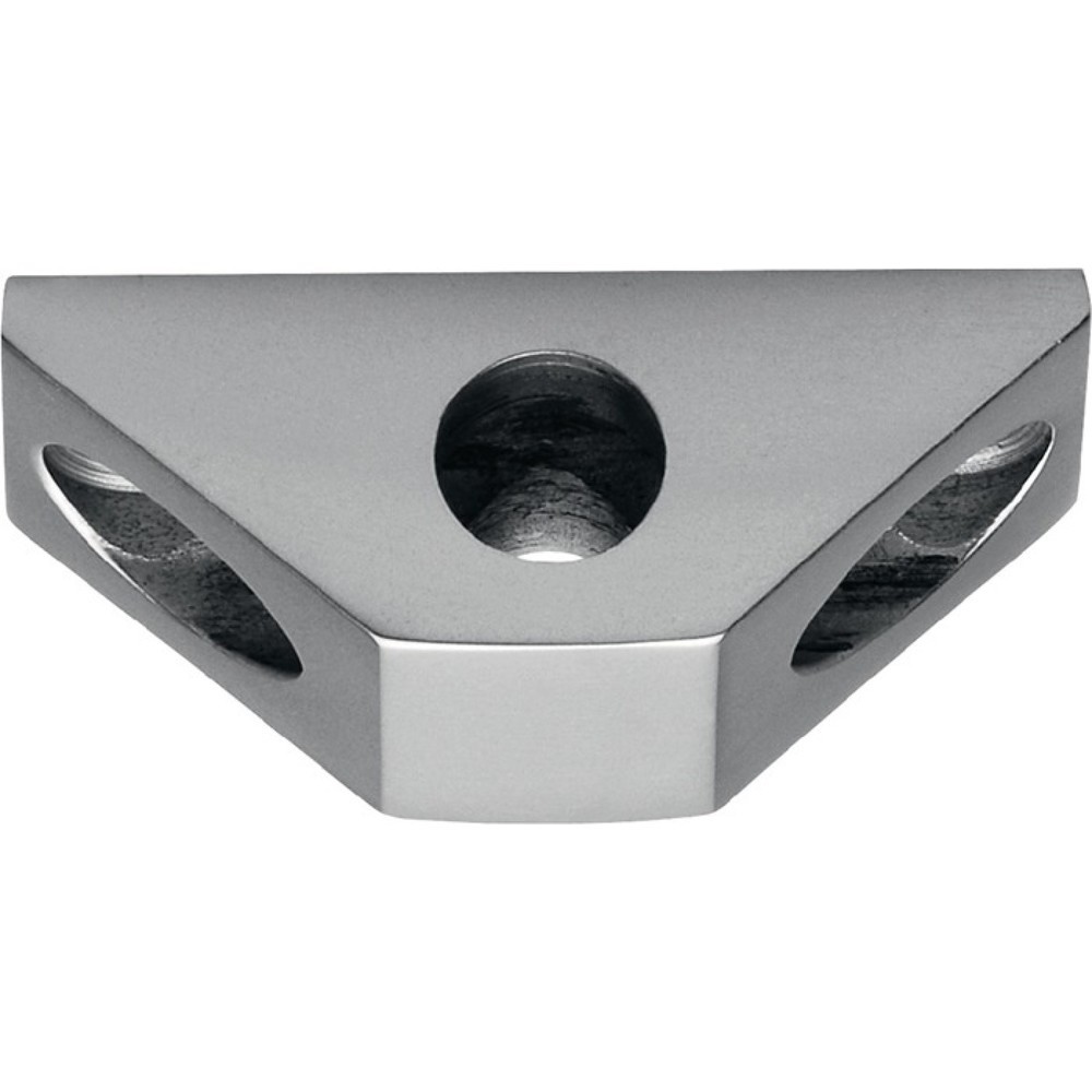 Produktabbildung: DENI Stangenführung zu Untersatz Vario, silber eloxiert, für Rundstange 10 mm