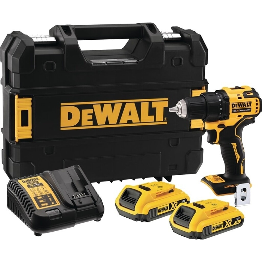 Produktabbildung: DEWALT Akkubohrschrauber DCD 708 D2T, 1,5-13 mm, 18 V 2 Ah