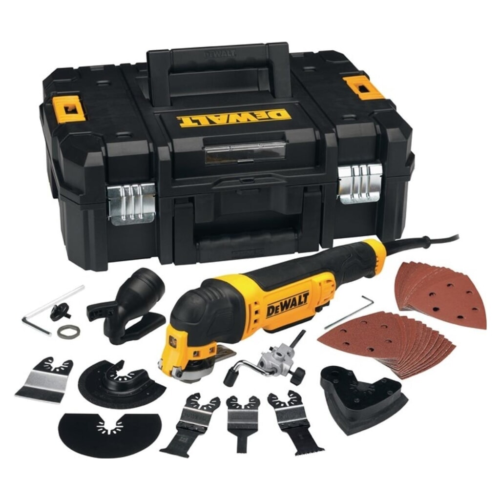 DEWALT Multifunktionswerkzeug DWE 315 KT 2x1,6Grad Produktabbildung: DEWALT Multifunktionswerkzeug DWE 315 KT 2x1,6Grad