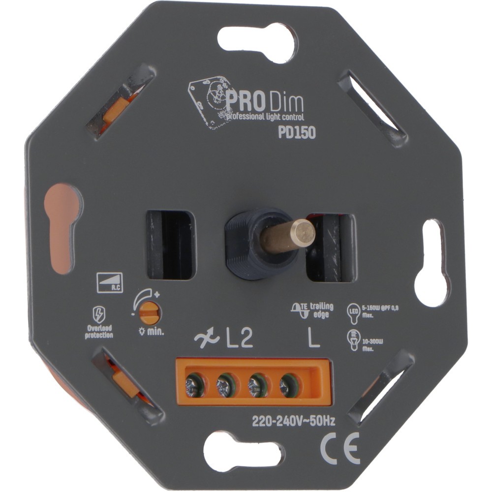 Produktabbildung: Dimmer - 5-150W LED 10-300W - Phasenabschnittsteuerung - 2-Draht-Systeme