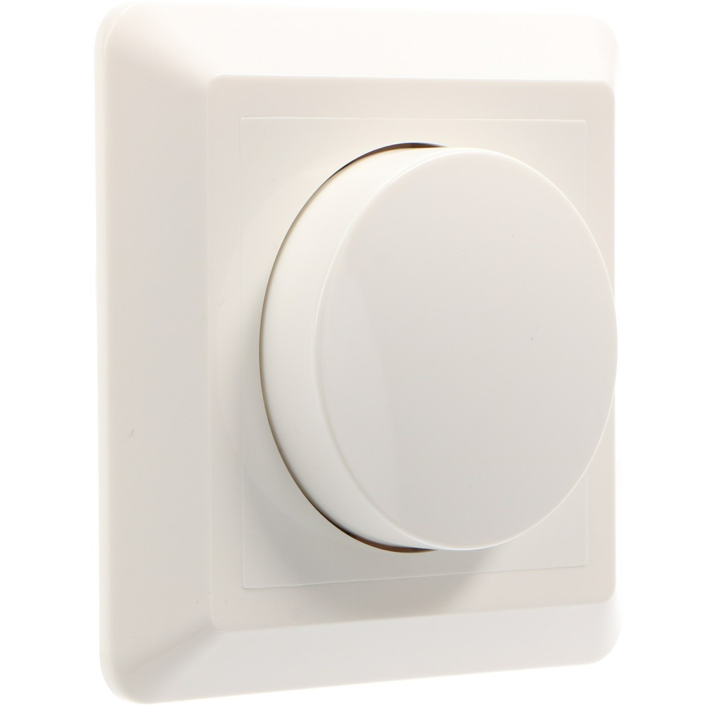 Produktabbildung: Dimmerknopf - 85x85mm - weiß