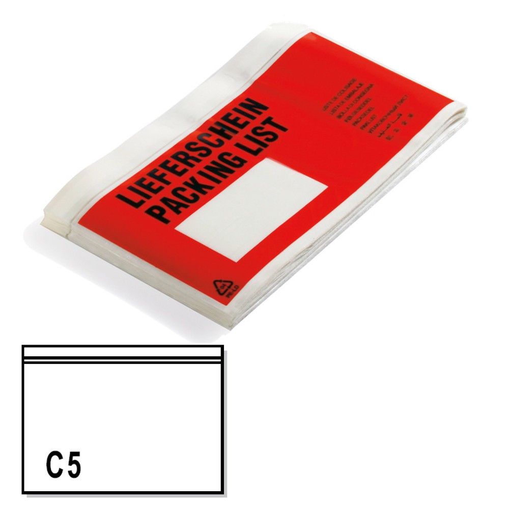 Produktabbildung: Dokumententasche Economy, C5, ohne Druck, ca. 240x160 mm, 1 VE = 1000 Stk