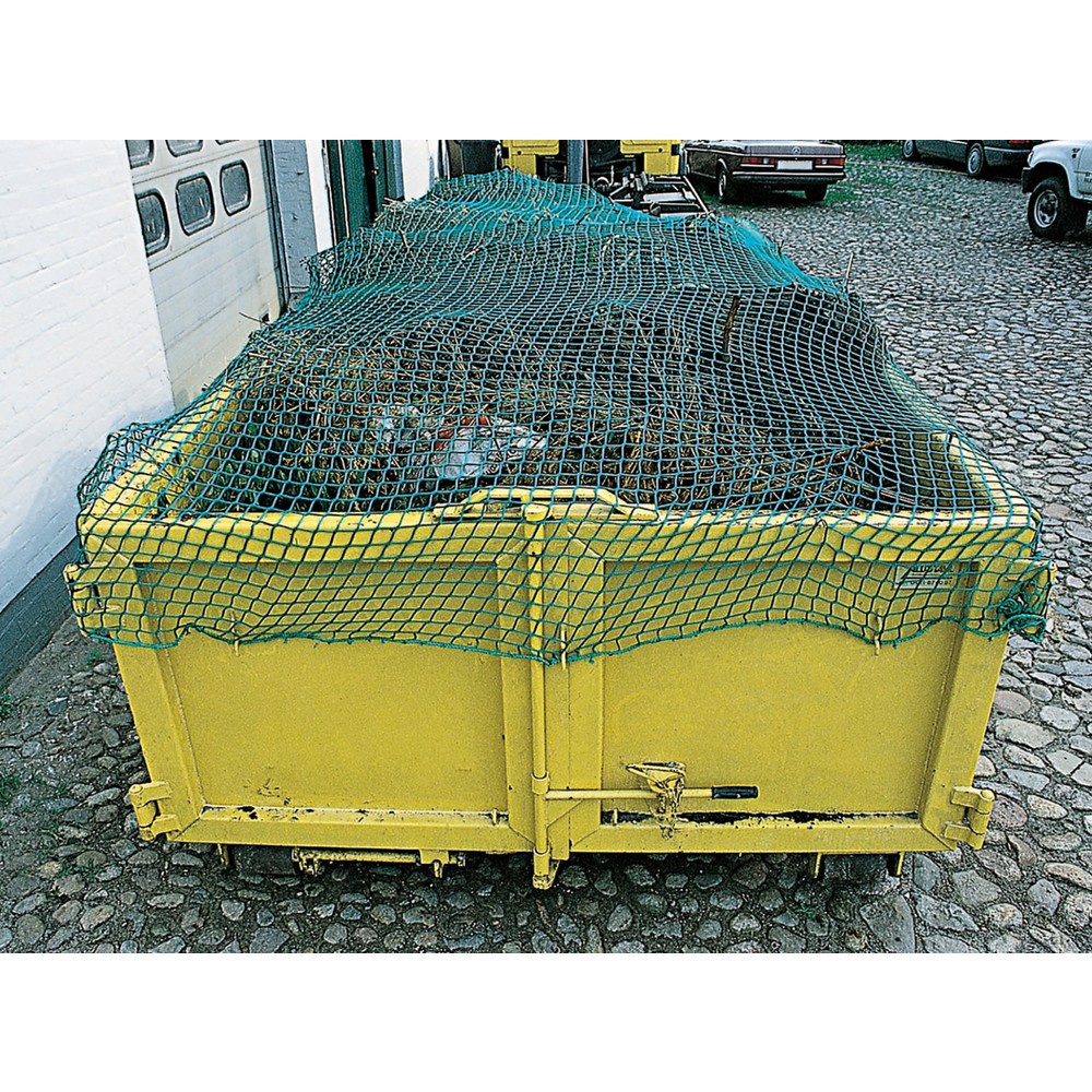 Produktabbildung: Dolezych Container-Abdecknetz, knotenlos, umlaufende Randeinfassung, Maschenweite 45 mm, Maße 3,0 x 3,50 m