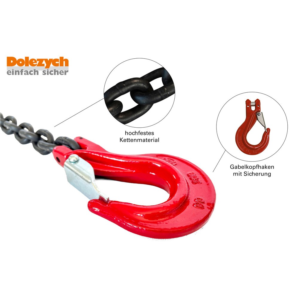 Produktabbildung Nr. 2: Dolezych DoKett Anschlagkette, 2-strängig, Nenndicke 8 mm, Länge 2 m
