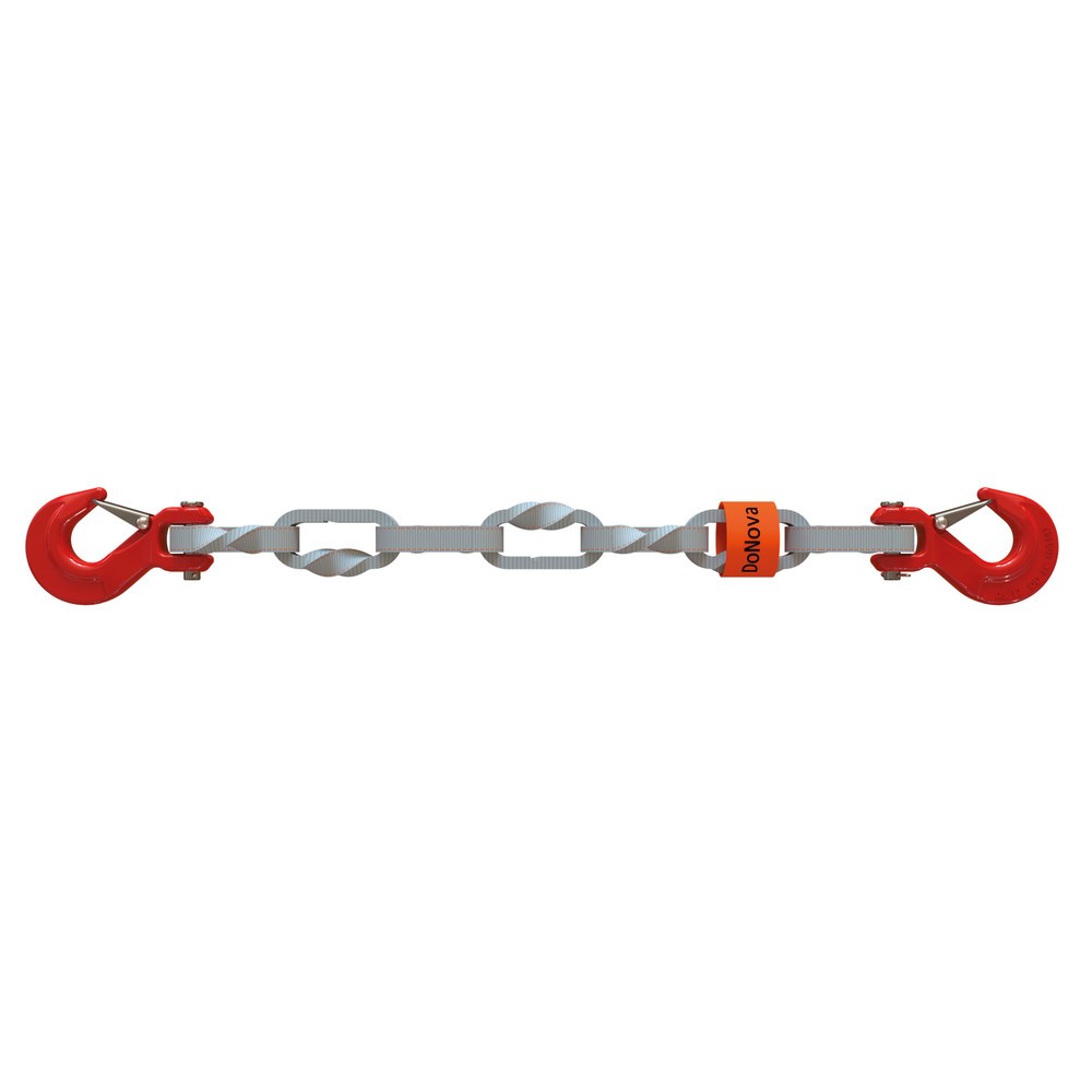 Produktabbildung Nr. 2: Dolezych DoNova Hightech-Textilketten 30/8, zulässige Zugkraft 16.000 daN, Gabelkopfhaken beidseitig, Länge 3,5 m, inkl. Ratschlastspanner DoR
